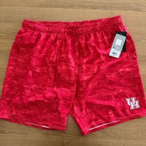 Colosseum Houston Cougars Mens XXL Swim Trunks Red Tropical Print NCAA UH Shorts